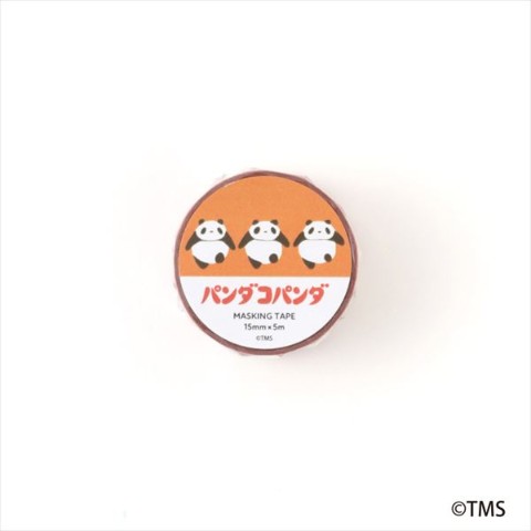 【パンダコパンダ】マスキングテープ （オレンジ）