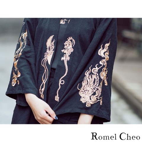【RomelCheo】龍柄刺繍 和服コーデ / 雑貨通販 ヴィレッジヴァンガード公式通販サイト