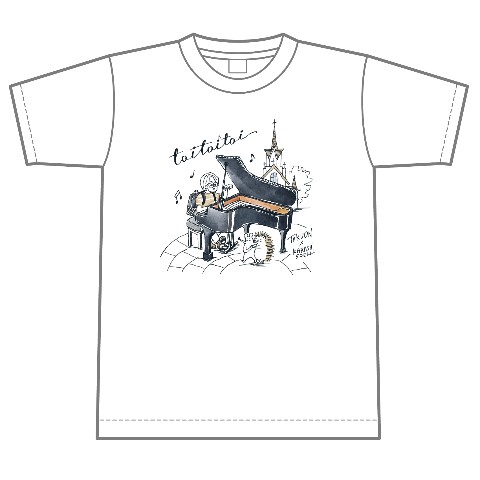 【石井琢磨】toi toi toi イラストTシャツ　Lサイズ