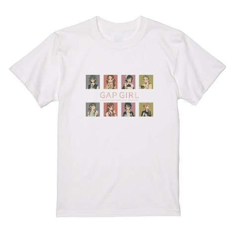 【小牧まりあ】Tシャツ XL(集合柄) ホワイト
