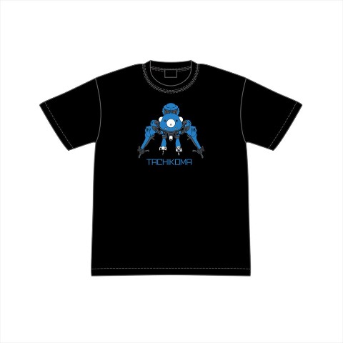 【攻殻機動隊】SAC_2045 タチコマ黒Tシャツ XL