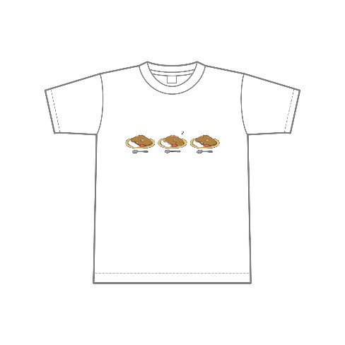 【こばやしやばこ】カレーTシャツ(XLサイズ)