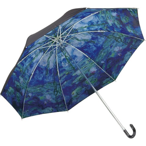 名画折りたたみ傘～晴雨兼用～（モネ「睡蓮」）