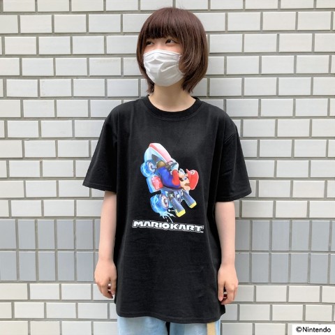 【マリオカート】Tシャツ マリオ ブラック Lサイズ
