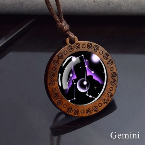 【＃kawaiiiii!】『Gemini  双子座』綺羅星ペンダント （星座ペンダント）