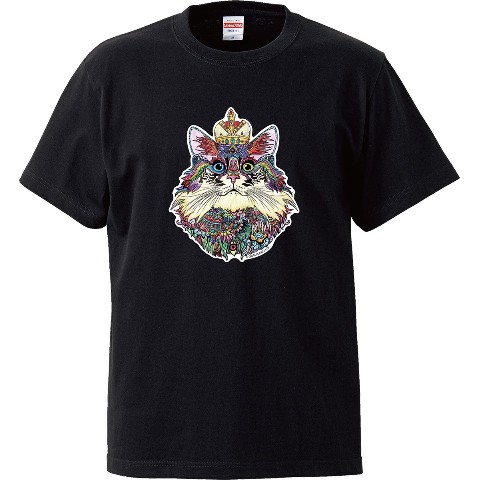 【GOMA】Tシャツ ネコ BK（Sサイズ）