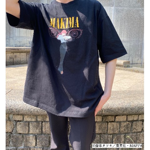 【チェンソーマン】Tシャツ マキマ ブラック（フリーサイズ）
