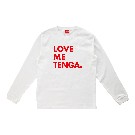 【TENGA】LOVE ME TENGA 長袖Tシャツ/ホワイト（Mサイズ）