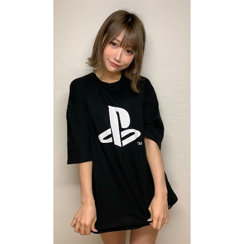 “PlayStation”Tシャツ PSマーク BK(Lサイズ)