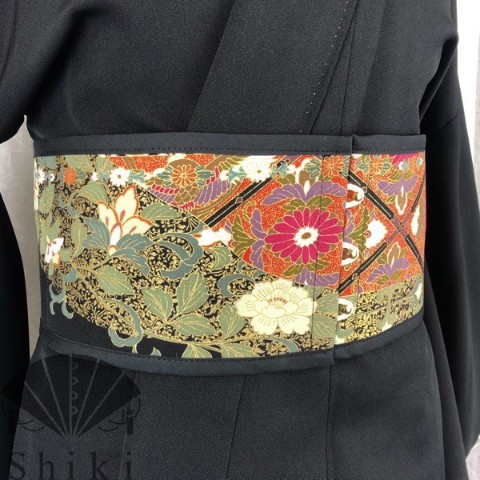 【Shiki】着物用コルセット帯（有職文様・黒留袖より） / 雑貨通販 ヴィレッジヴァンガード公式通販サイト