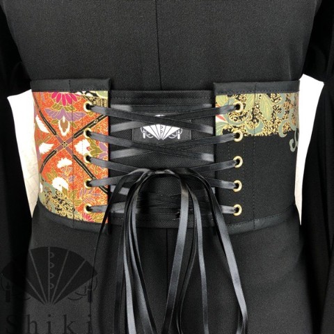 【Shiki】着物用コルセット帯（有職文様・黒留袖より） / 雑貨通販 ヴィレッジヴァンガード公式通販サイト