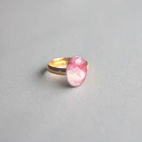 【liimiing】桜色の宝石　リング