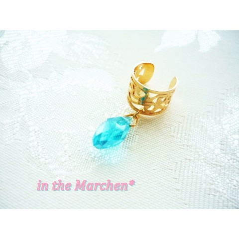 【in the Marchen*】「精霊の耳飾り３」　装飾文様ファンタジック・イヤーカフ☆　スカイオーロラ【in the Marchen*】