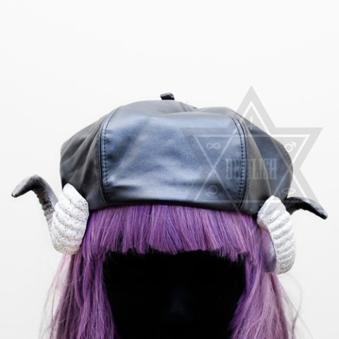 【Devilish】Horny beret Hat