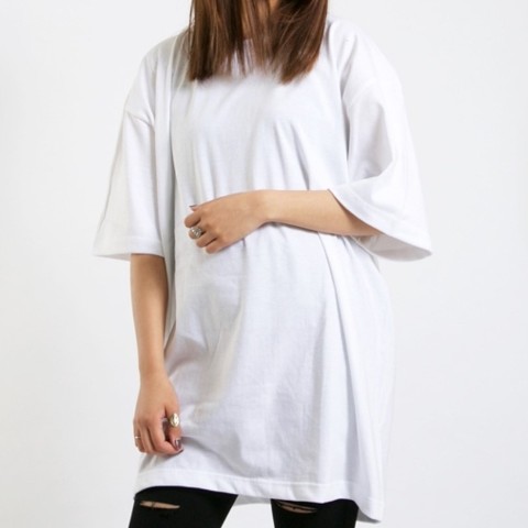 【シンプル定番】ビッグTシャツ(ホワイト)