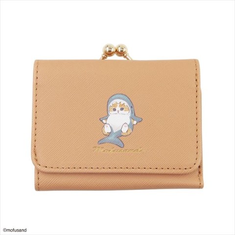 【mofusand】コンパクト財布 ワンポイント (サメ)