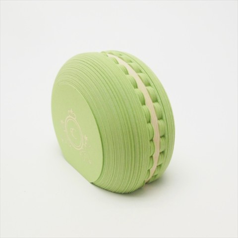 【マカロンふせん】Macaron Sticky note/green【CRU-CIAL】
