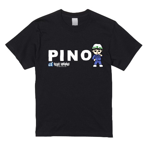 【ピノ電気工事】Tシャツ キラキラシール付き ブラック（XLサイズ）