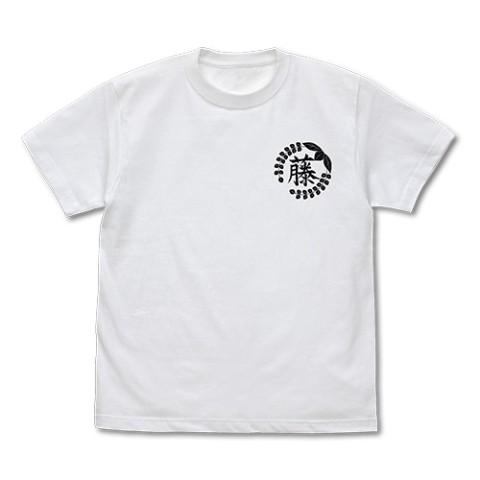 【鬼滅の刃】藤の花の家紋 Tシャツ/WHITE-S