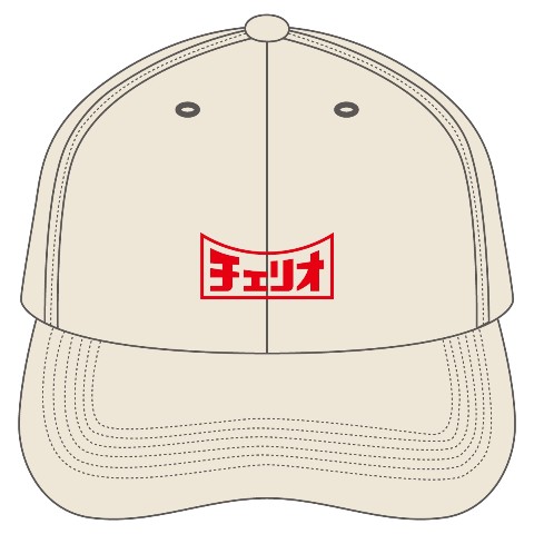 【チェリオ】 刺繍CAP ナチュラル