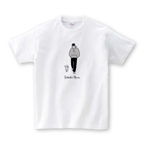 【日野聡 第2弾】Tシャツ WH さんぽ（XLサイズ）