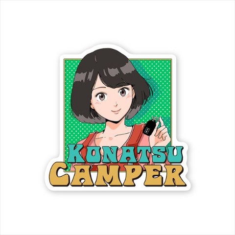 【konatsu camper】ダイカットステッカー こなつ