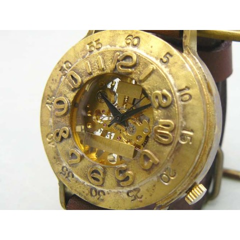 【手作り腕時計】BHW061 手巻きBrassJUMBO ””GunBoat-BHW””【完全受注生産】
