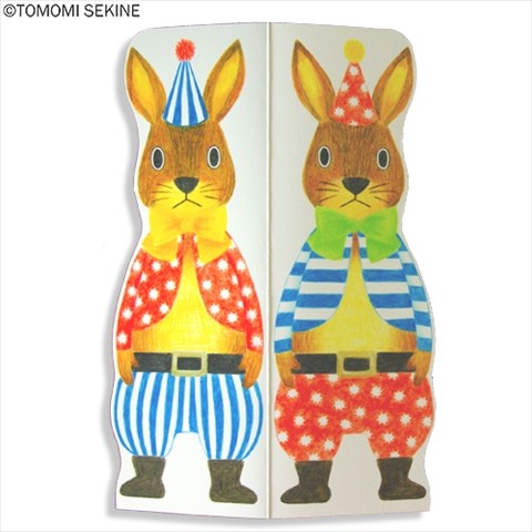 【Tomomi Sekine】ウサギ型カード