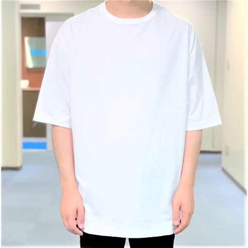 【シンプル定番】ビッグシルエットTシャツ(ホワイト)/XLサイズ