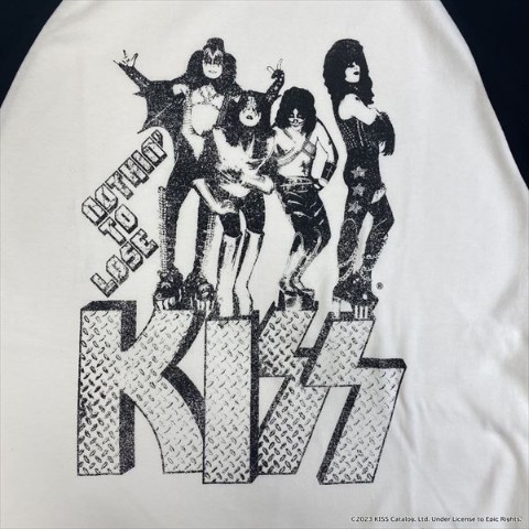 【バンド】KISS ラグランロングTシャツ A柄（Lサイズ）