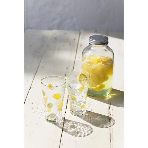 【フルーツグラス】fruits dorops　タンブラーL　レモン