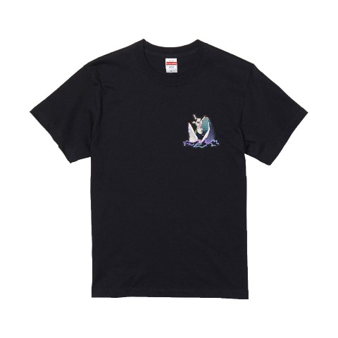 【鯨木】Tシャツ　ロゴ　ブラック　XL