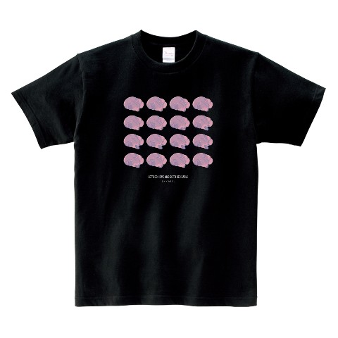 【がすけつ×葵山わさび】Tシャツ BK ネム（XLサイズ）