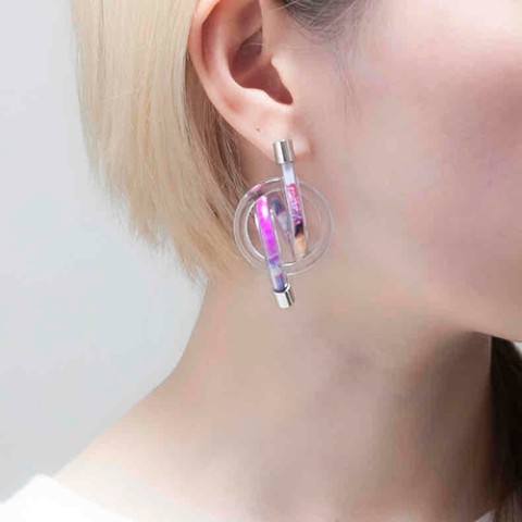【Re:flection】HORNピアス(pink)