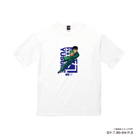 【幽☆遊☆白書】ビッグシルエットTシャツ（ビビッドカラー）　浦飯幽助 ホワイト XL