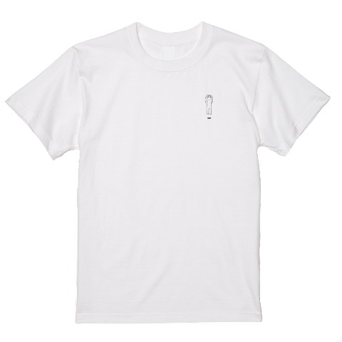 【峯田茉優】Tシャツ 浮いた 白 XL